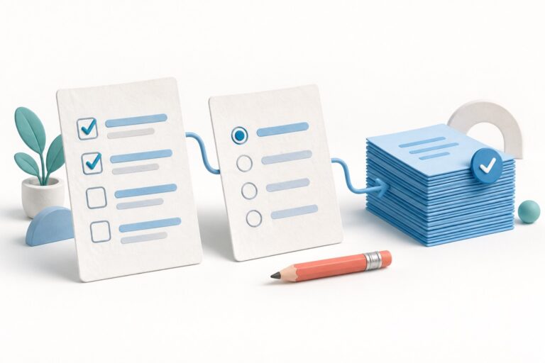 Online form sheets, selection controls and collected responses